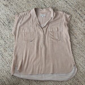 Striped Tan Women's Top